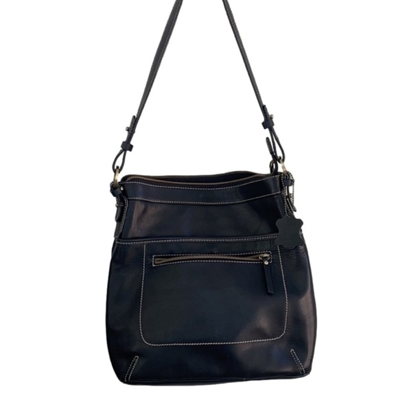 Giani Bernini Leather Bag & Detachable Wallet - Picture 1 of 16